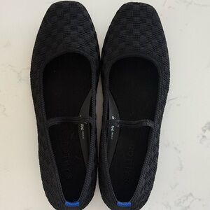 LIKE NEW- Rothy's Black Checkered Knit Flats